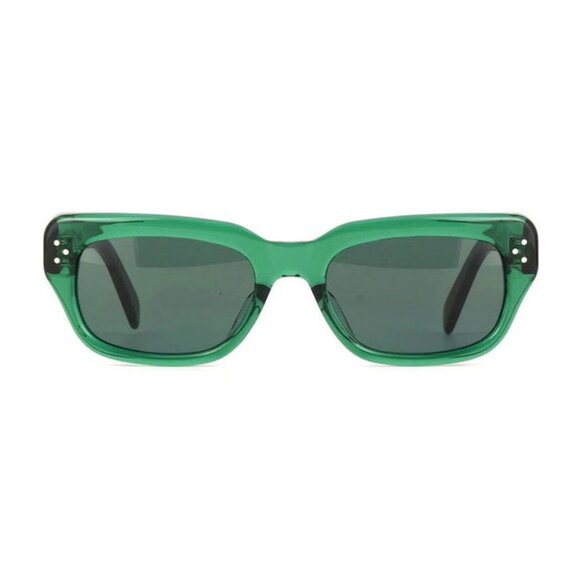 NEW CELINE SUNGLASSES CL40267U 96N WOMEN GREEN SQUARE CL 40267U 96N - Picture 1 of 3